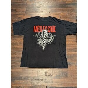 Motley‎ Crue Shirt Mens Extra Large Black Dr Feelgood Band Tee Rock Tour Graphic